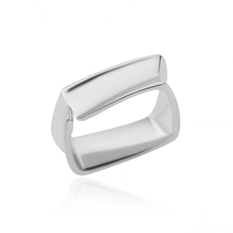Thumbnail: Belt Chain Rings for Women Men Gold Plated Stainless Steel Ring 2023 Trend Luxu