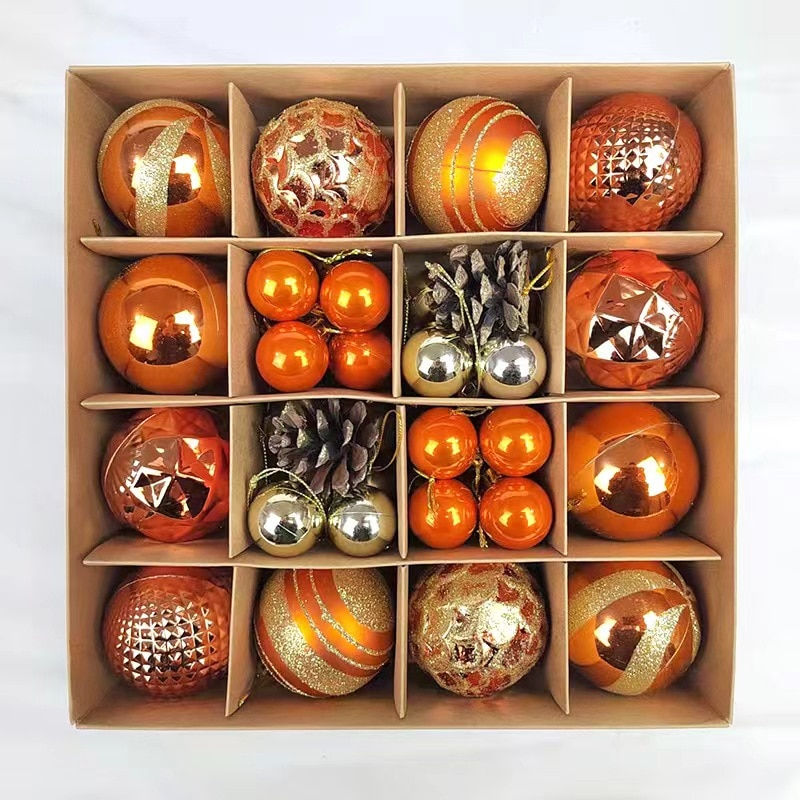 Thumbnail: Christmas Tree Balls 42pcs 6cm 3cm Big Christmas Ball  Multicolor Ball Decorati