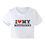 Thumbnail: I LOVE MY BOYFRIEND Summer Fashion Girls Cotton Crop Tee Short Short Sleeve Wom