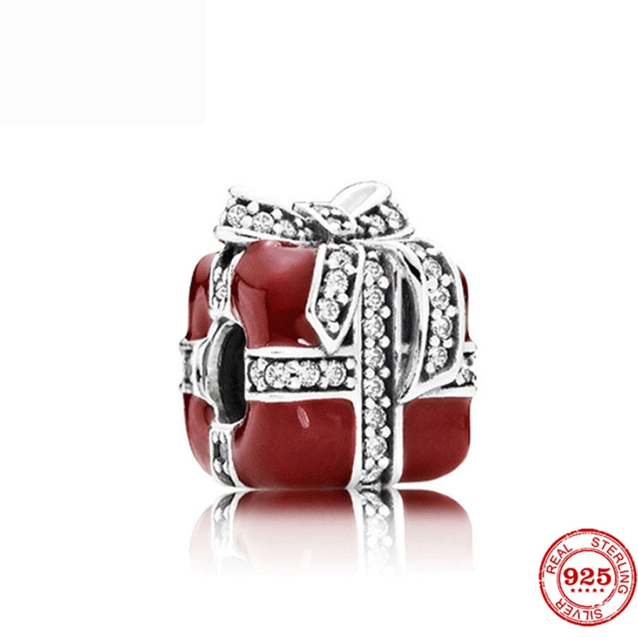 Thumbnail: New Silver 925 Red Series DIY Jewelry Lipstick High Heels Love Heart Dumbbell A