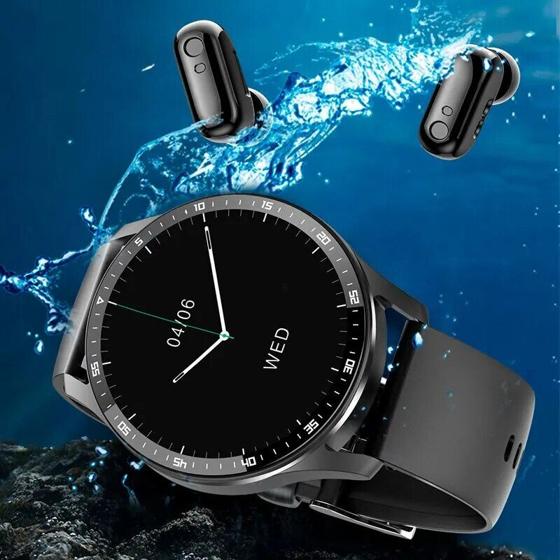Thumbnail: X7 Headset Smart Watch TWS 2 in 1 Wireless Bluetooth Earphone Blood Pressure He