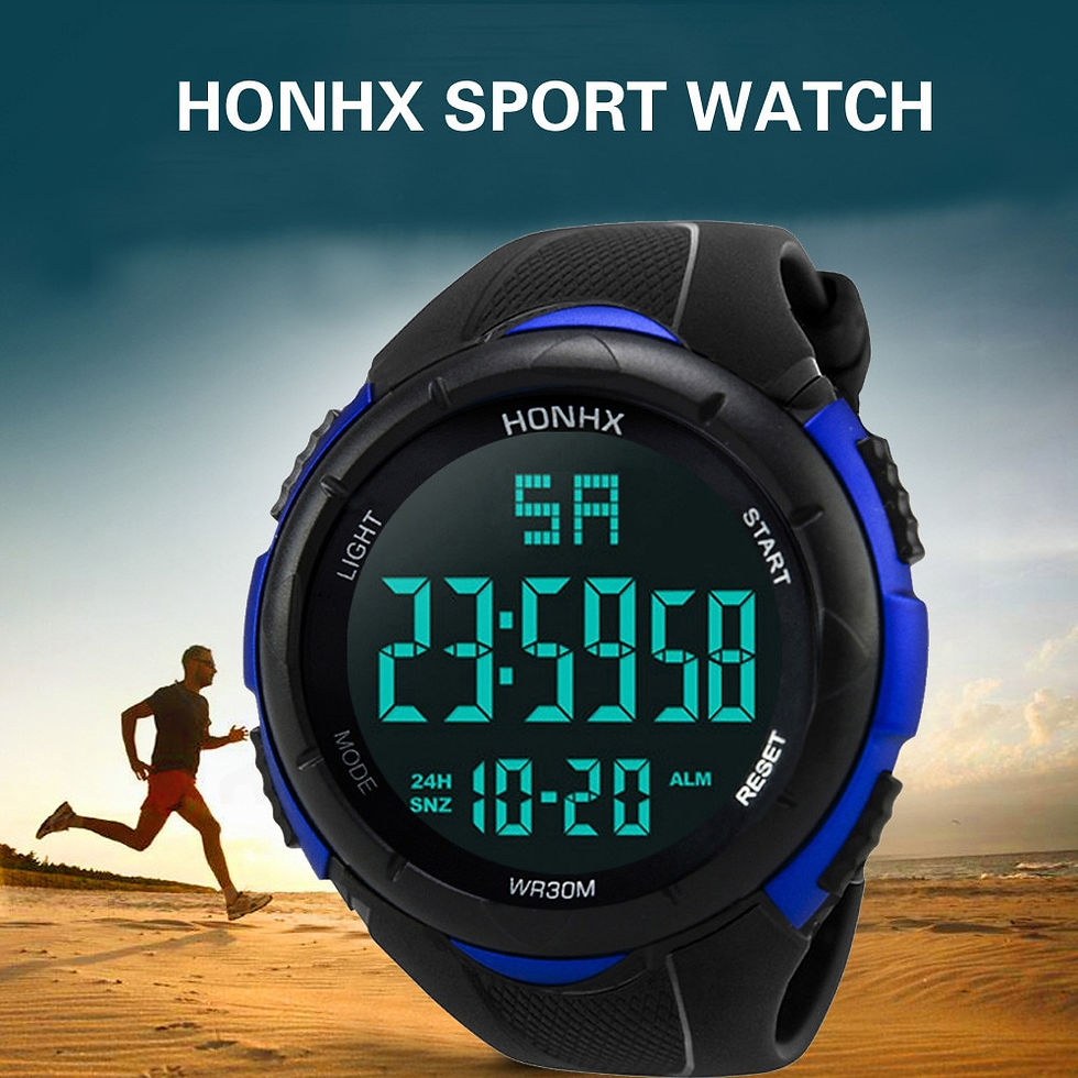 Thumbnail: HONHX Luxury Brand Mens Sports Watches Dive 50m Screen cutting Digital LED Mili