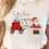 Thumbnail: Christmas New Year Holiday Tee Clothes Clothing Print Women Santa Claus Cartoon