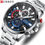 Thumbnail: CURREN Sports Casual Quartz Wristwatches with Chronograph Fashion Stainless Ste