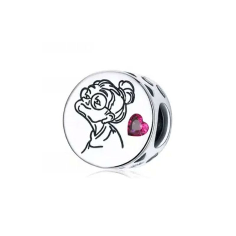 Thumbnail: New Silver 925 Red Series DIY Jewelry Lipstick High Heels Love Heart Dumbbell A