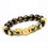 Thumbnail: Feng Shui Men's Lucky Prayer Beads Bracelet for Men Women Wristband Gold Color 