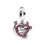 Thumbnail: New Silver 925 Red Series DIY Jewelry Lipstick High Heels Love Heart Dumbbell A