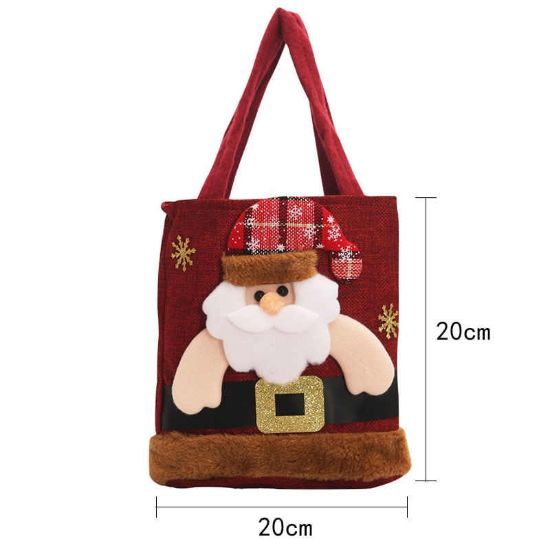 Thumbnail: Santa Claus Snowman Deer Gift Bag Children's Gift Bag Candy Bag Christmas Handb