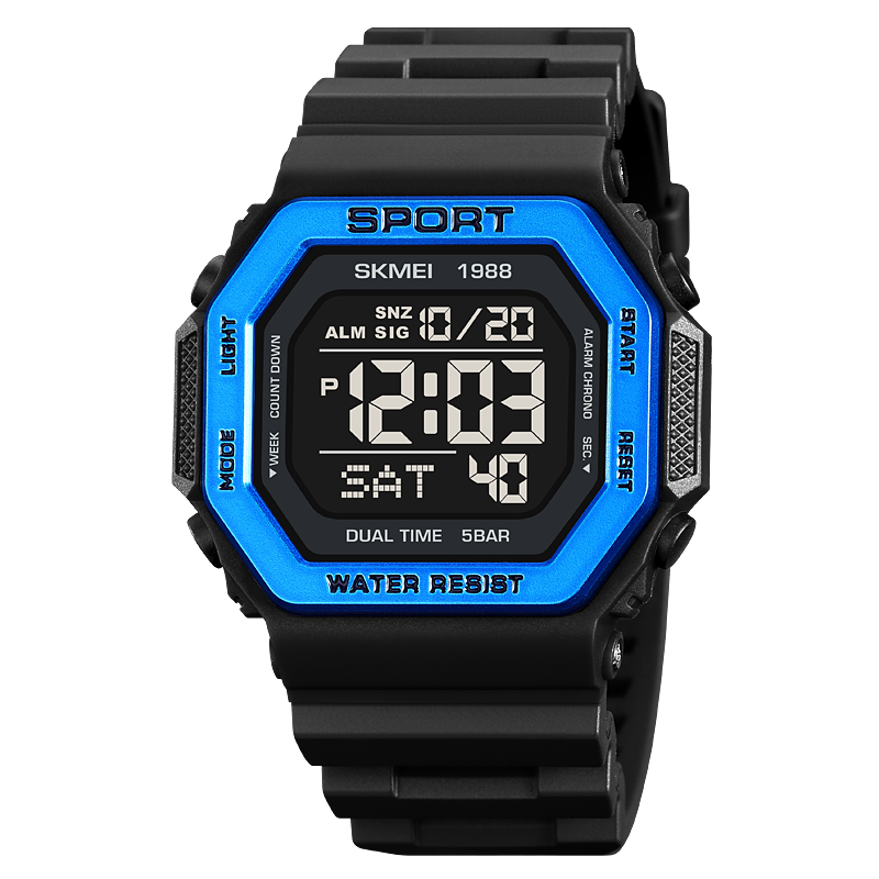 SKMEI Fashon Back Light Digital Sport Watches Mens Military Countdown Chrono Wr