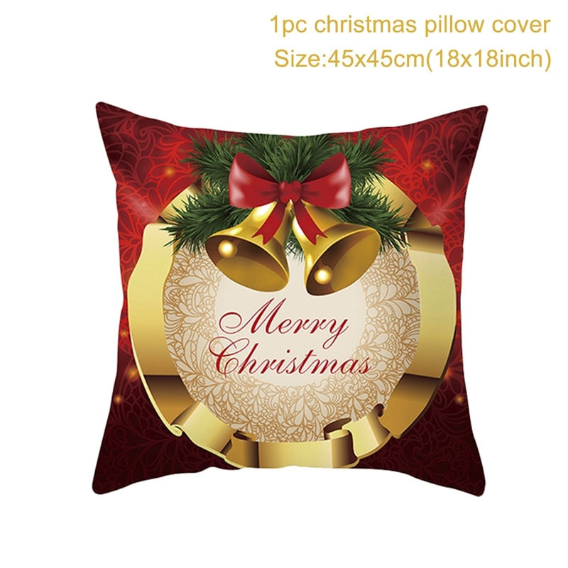 Thumbnail: Merry Christmas Cushion Cover Ornaments Christmas Decoration For Home Cristmas 