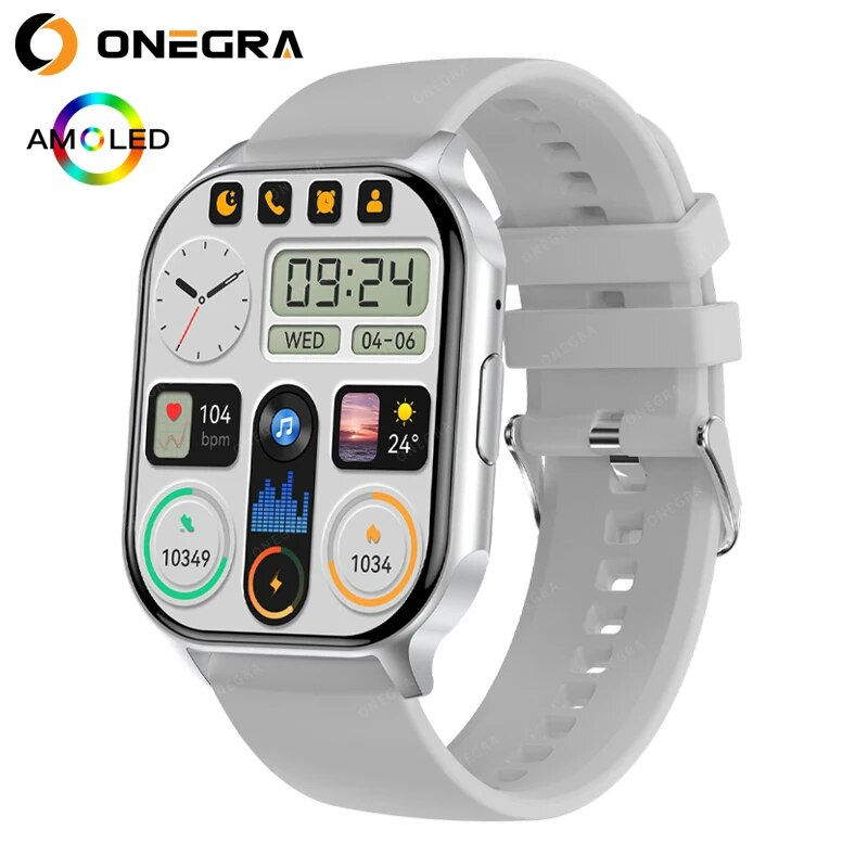 Thumbnail: 2023 NFC Smart watch Men 2.04 AMOLED HD Screen Smart Watch Bluetooth Call blood