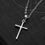 Thumbnail: Fashion Christian Jesus Cross Necklaces Silver Color Long Chain Simple Cross Pe