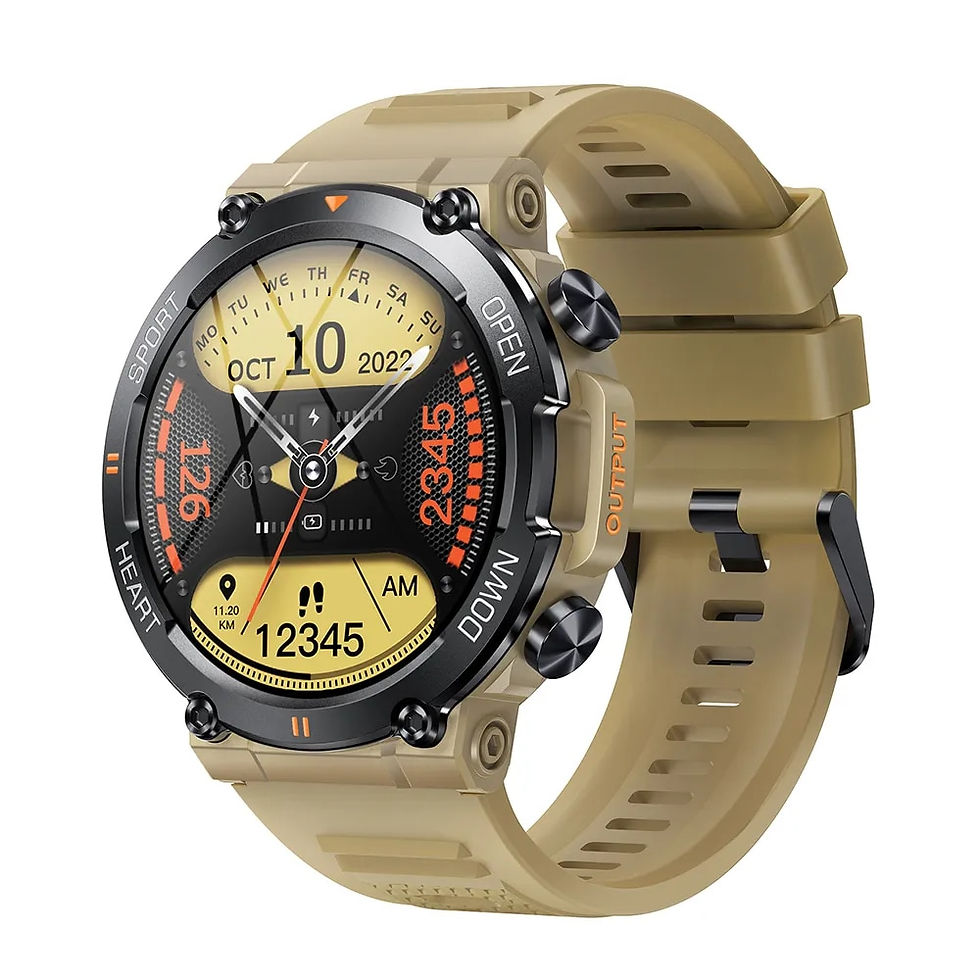 Thumbnail: MELANDA New 1.39 inch Men's Bluetooth Call Smart Watch Sports Fitness Tracker H