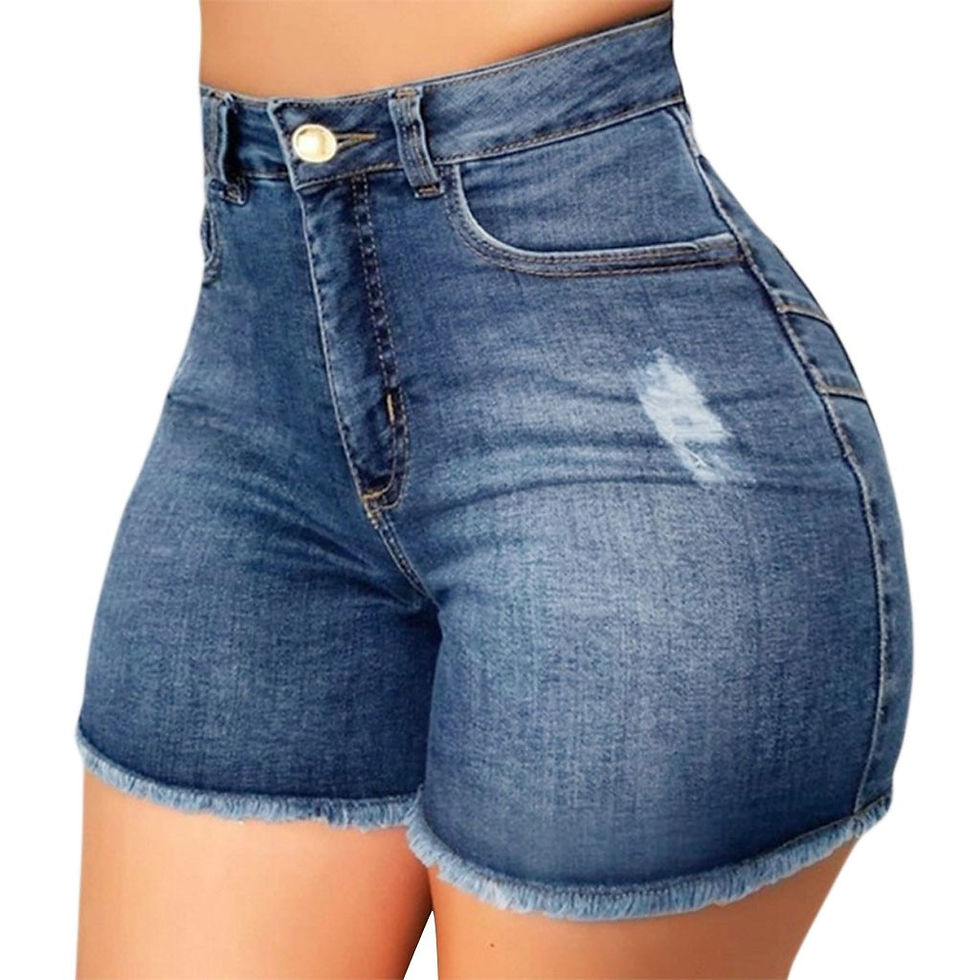 Thumbnail: Shorts Denim Jeans Woman Denim Shorts Broken Crimping High Waist Slim Summer Je