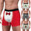 Thumbnail: Men's Christmas Boxers Briefs 3D Funny Printed Humorous Boxer Shorts Soft Stret