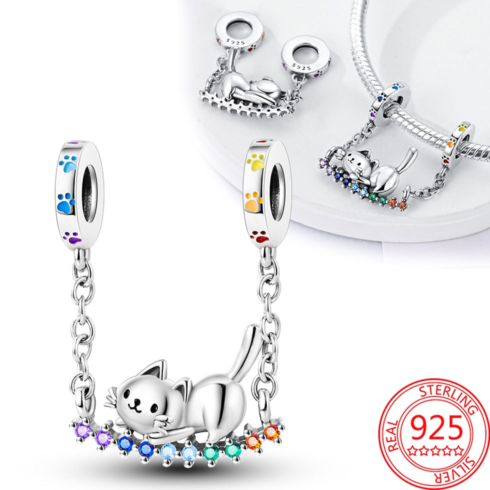 Thumbnail: New 925 Sterling Silver Purple Murano Bead Pansy Flower Dangle Charm Fit Origin