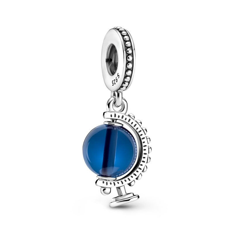 Thumbnail: New 925 Sterling Silver Cute Little Turtle Pendant Charm Blue Ocean Collection 