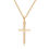 Thumbnail: Fashion Christian Jesus Cross Necklaces Silver Color Long Chain Simple Cross Pe