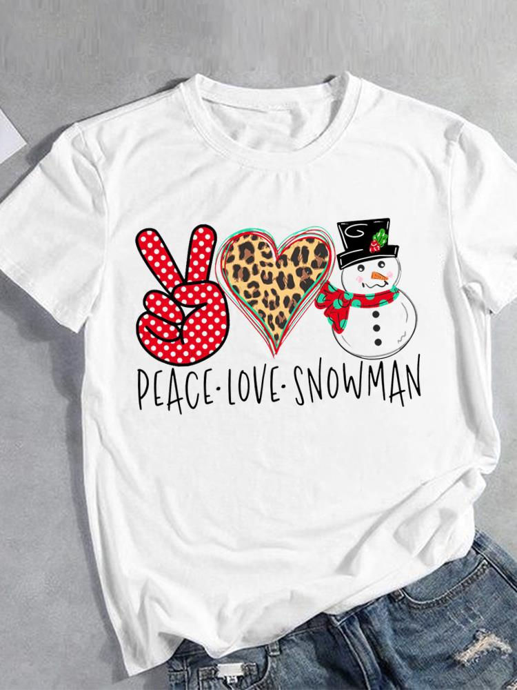 Thumbnail: Tee Print Graphic Clothes Clothing Women Fashion Santa Claus Christmas New Year