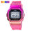 Thumbnail: Fashion Cool Girls Transparent Case Strap Sports Wrist Watch Ladies Waterproof 