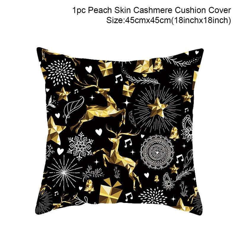Thumbnail: Merry Christmas Cushion Cover Ornaments Christmas Decoration For Home Cristmas 