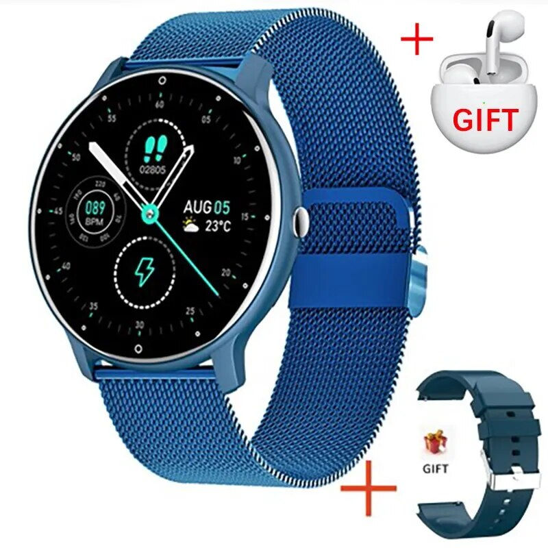 Thumbnail: LIGE 2023 New Men Smart Watch Real-time Activity Tracker Heart Rate Monitor Spo