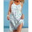 Thumbnail: Sea World Starfish Print Dress Women's Fashion Summer Strap Beach Dress Bohemia