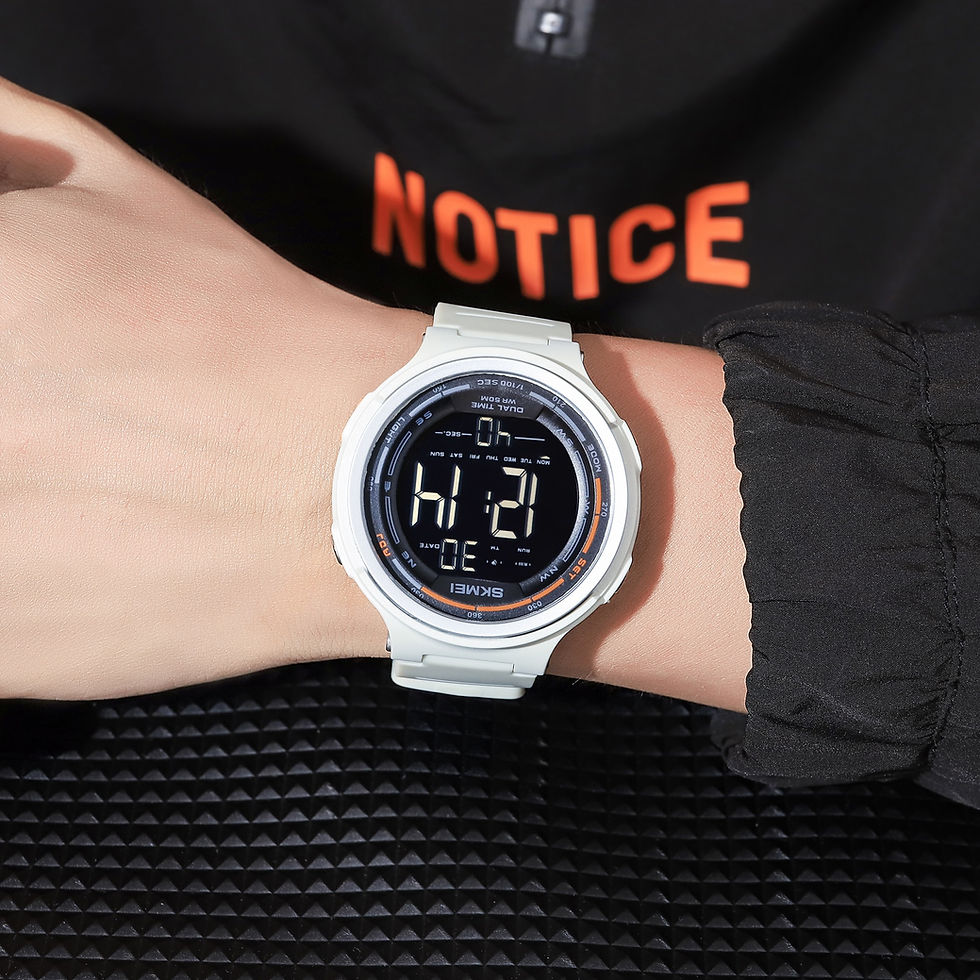 Thumbnail: SKMEI Japan Digital movement LED Light Countdown Mens Sport Watches Fashion Cam