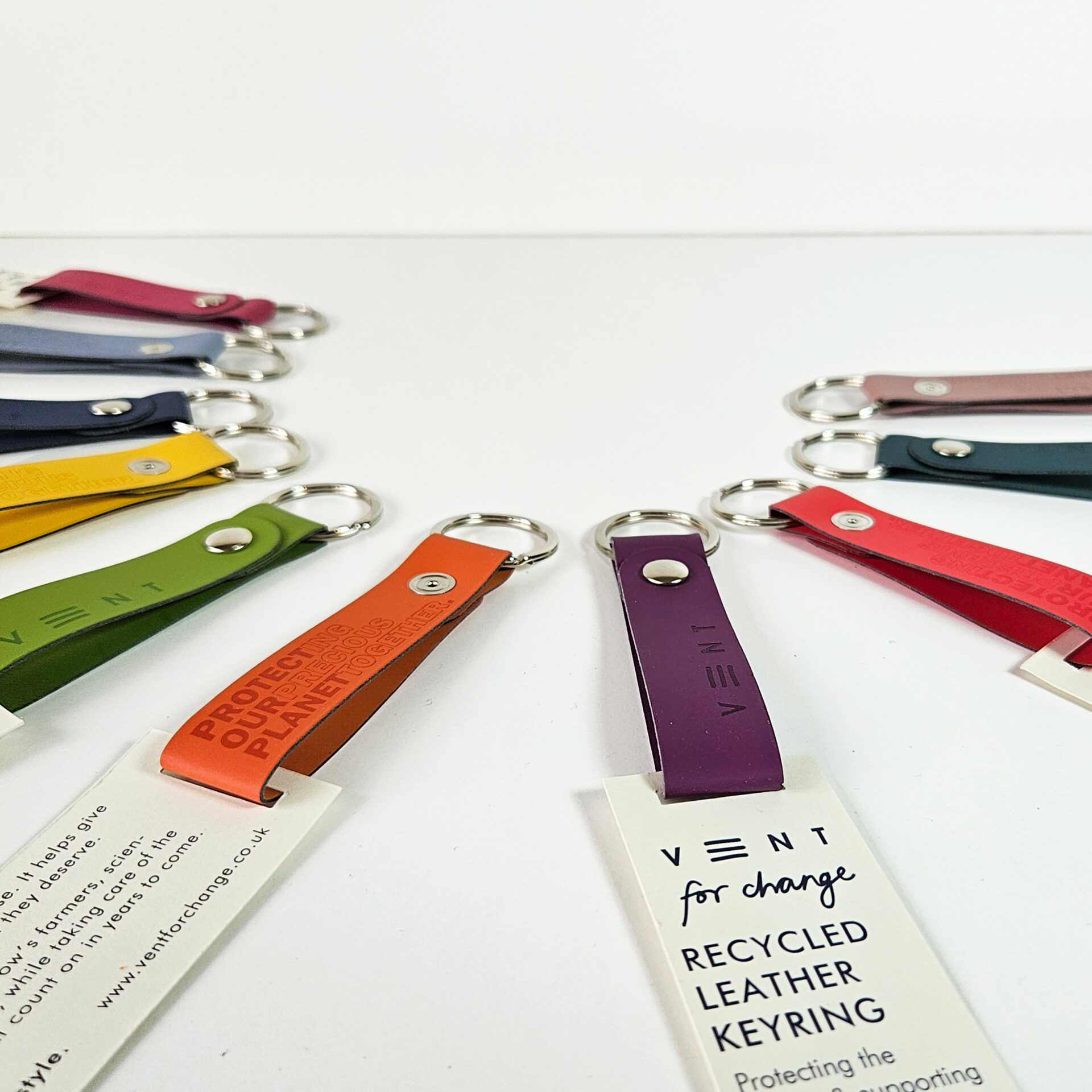 Recycled Leather Keyring