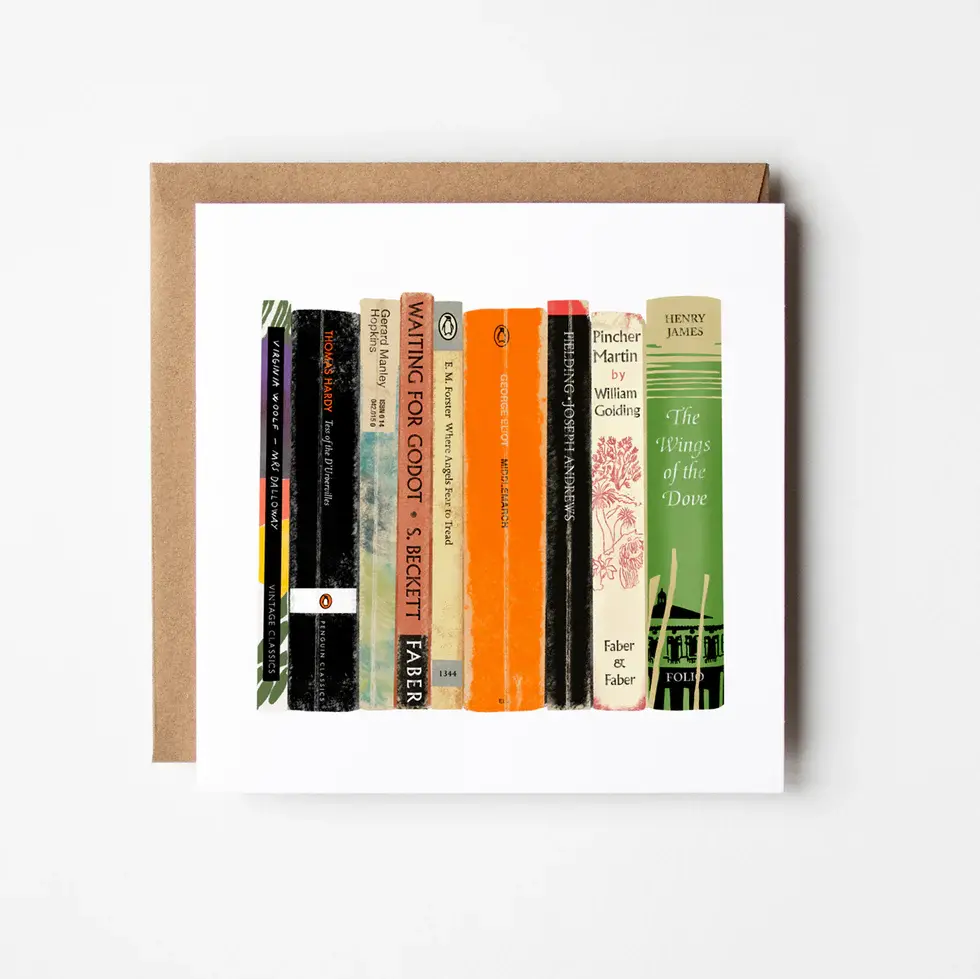 English Literature - blank greetings card