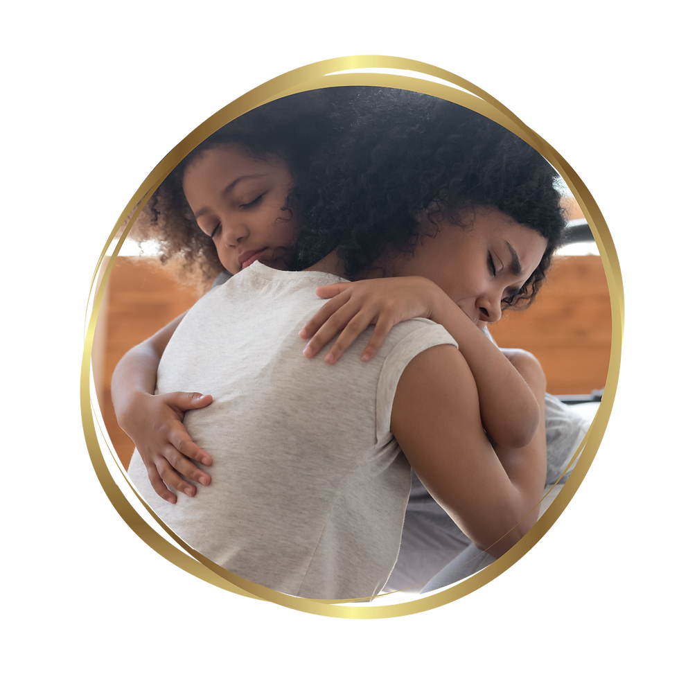 mom and daughter embracing after healthy communication