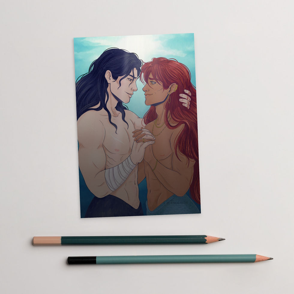 Thumbnail: Vaelis & Kael - 4x6 Art Print