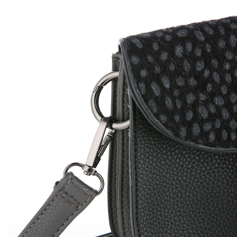 Thumbnail: Leather-look shoulder bag 'Britt' - black