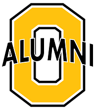 Block O yellow Alumni black letters transparent 1000px.png