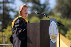 Cherrie Nanninga '66 at O'Dowd's 2026 Commencement