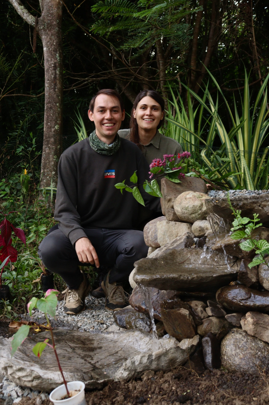 Bee + Butterfly Refuge - Constructing the water feature.