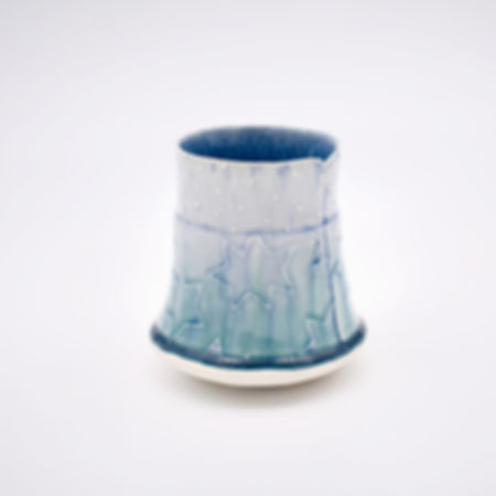Indigo Cristol - Starburst Vase