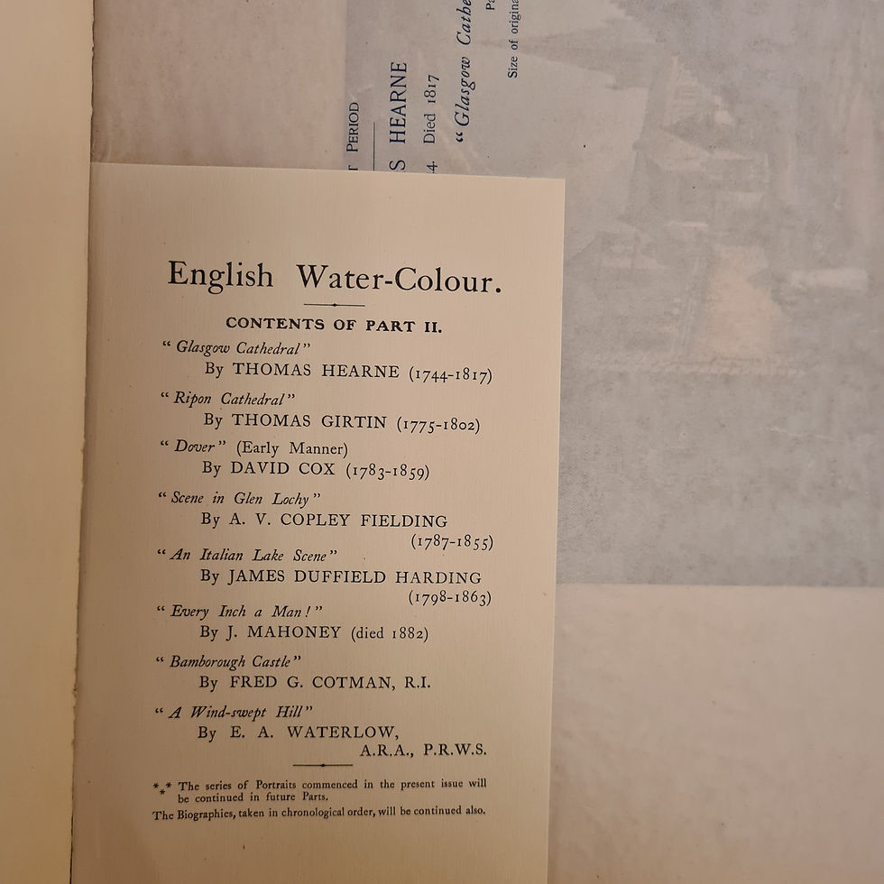 Thumbnail: The Studio' English Water-Colour,original 8 parts,plates, bespoke portfolio 1902