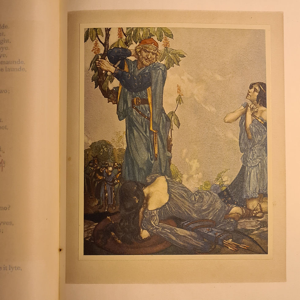 Thumbnail: The Canterbury Tales, Chaucer. Ill Russell Flint. Vellum Ltd Ed of 500, 1913