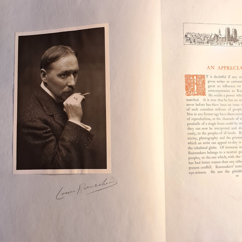 Thumbnail: RAEMAEKERS (Louis) The Great War, 'A Neutral's Indictment' : 2 vol signed, 1916