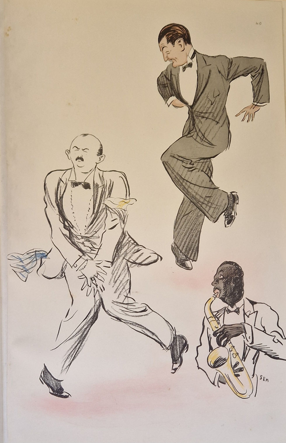 Thumbnail: SEM (George Goursat) White Bottoms, An album of 41/43 lithograph: Album 27, 1927