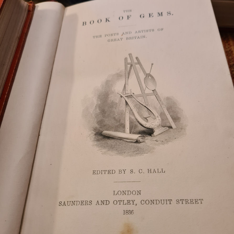 Thumbnail: The Book of Gems 'Poets & Artists of Britain'.1836. 1st ed  S C Hall, 3 VOLS