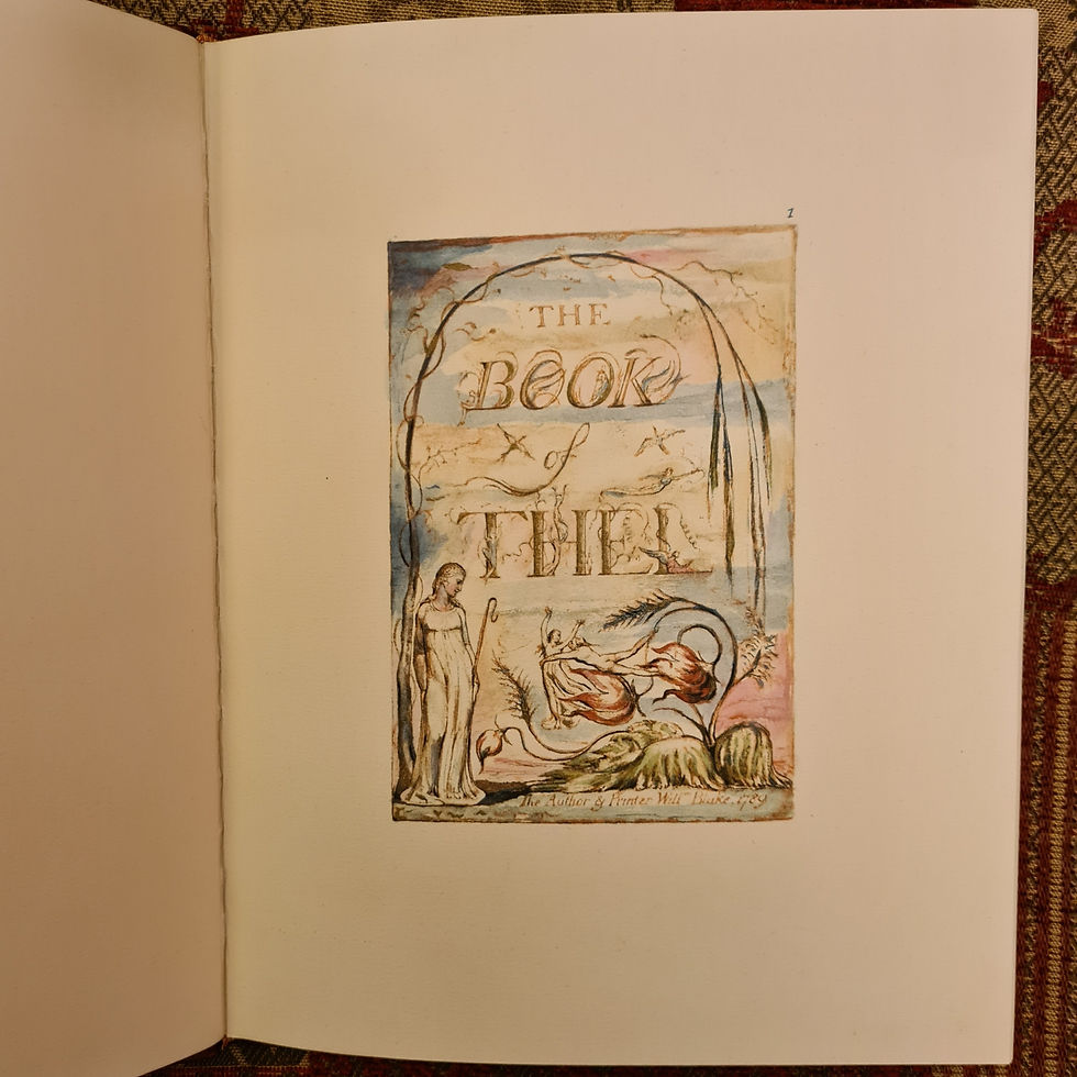 Thumbnail: The Book of Thel, Trianon for the William Blake Trust, 1965, ltd edition 372/380
