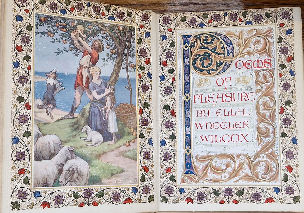Thumbnail: Poems of Pleasure , illuminated by F Sangorski and G Sutcliffe