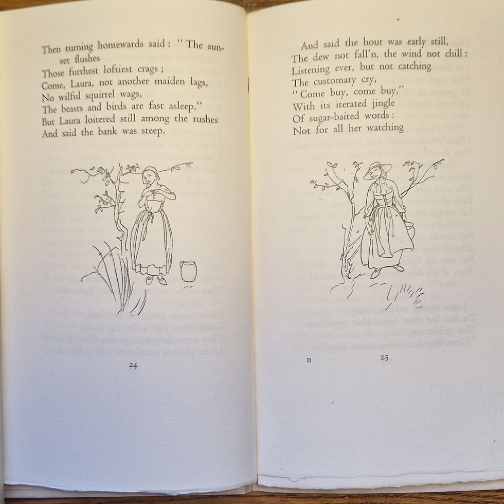 Thumbnail: Christina Rossetti;Goblin Market, Vellum Ltd Ed No 38/410 Signed by Rackham 1933