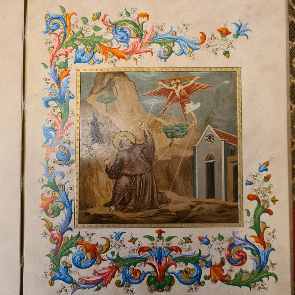 Thumbnail: San Francesco d'Assisi. (Dante Canto 19).Chromolithograph Illluminated by Giotto