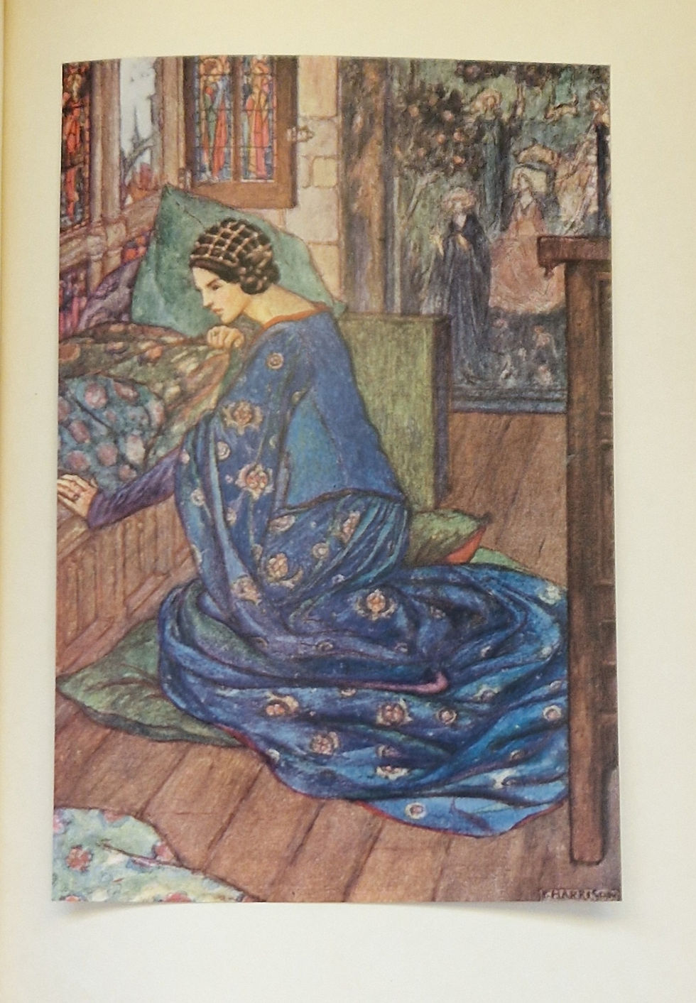 Thumbnail: Early Poems of William Morris, Ill Florence Harrison,Blackie 1914