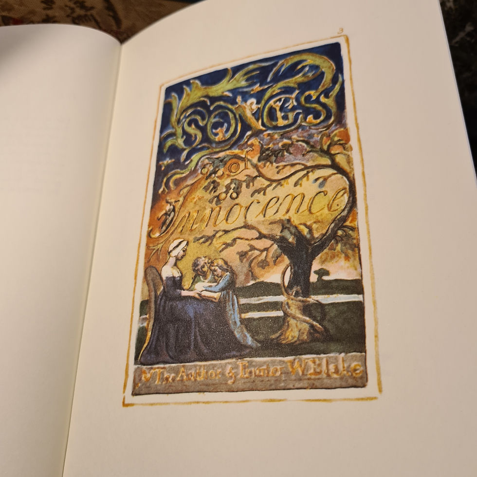 Thumbnail: Songs of Innocence and of Experience. Gift signature from Geoffrey Keynes