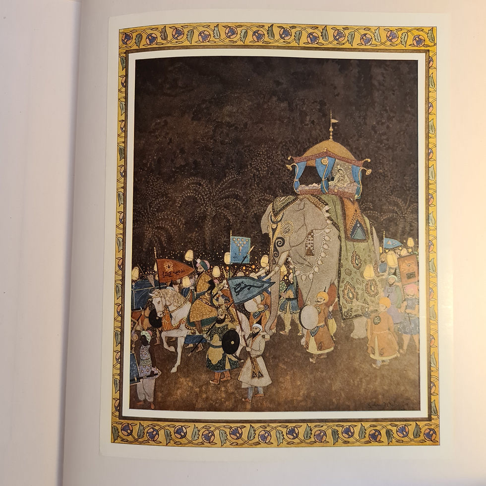 Thumbnail: Dulac Princess Badoura , Hodder & Soughton, Vellum signed Ltd Edition