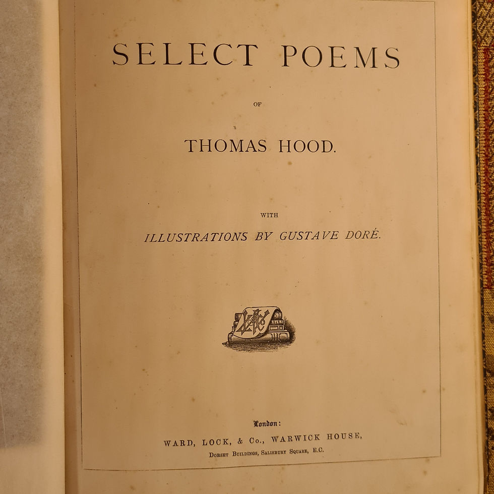 Thumbnail: THOMAS HOOD POEMS Illustrated by Gustave Dore c1880s,